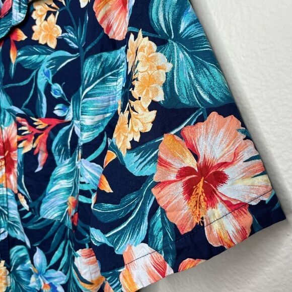 Old Navy Built-In Flex Tropical Hawaiian Shirt Large - Picture 3 of 5